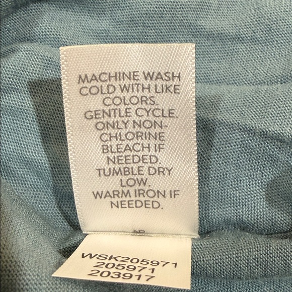 New, with tags, J Jill full maxi skirt in blue sage size large - Picture 6 of 6